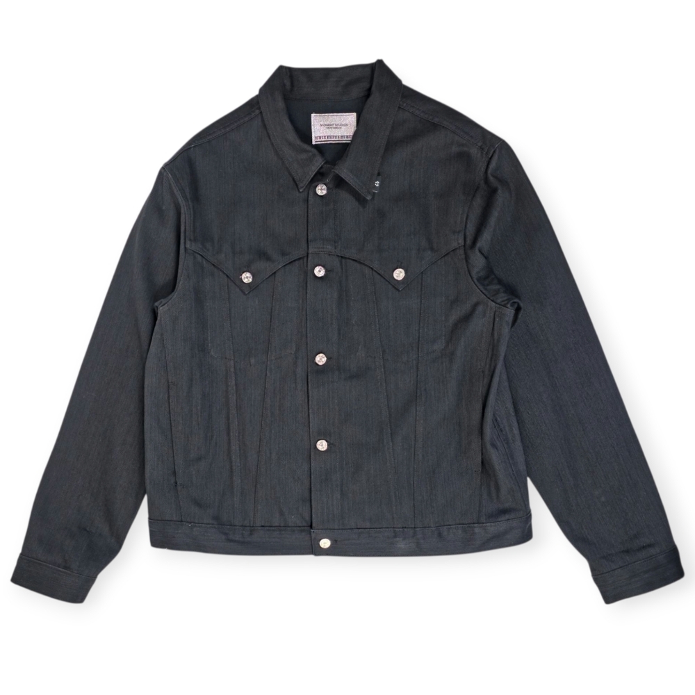 Midnight Studios Hollywood Denim Jacket Black Mens XXL Shane Gonzales